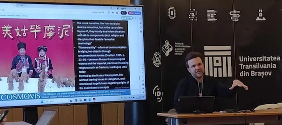 Jan Karlach presenting at the 18th International Conference on Daoist Studies